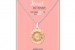 Gerbera 2 tone silver and gold pendant necklace