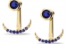 Royi Sal_Moon _ Star earrings