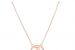 Rose gold over silver SIS necklace