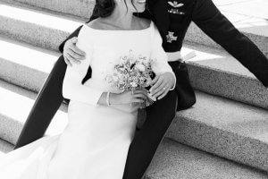 結婚式の日のサセックス公爵と公爵夫人