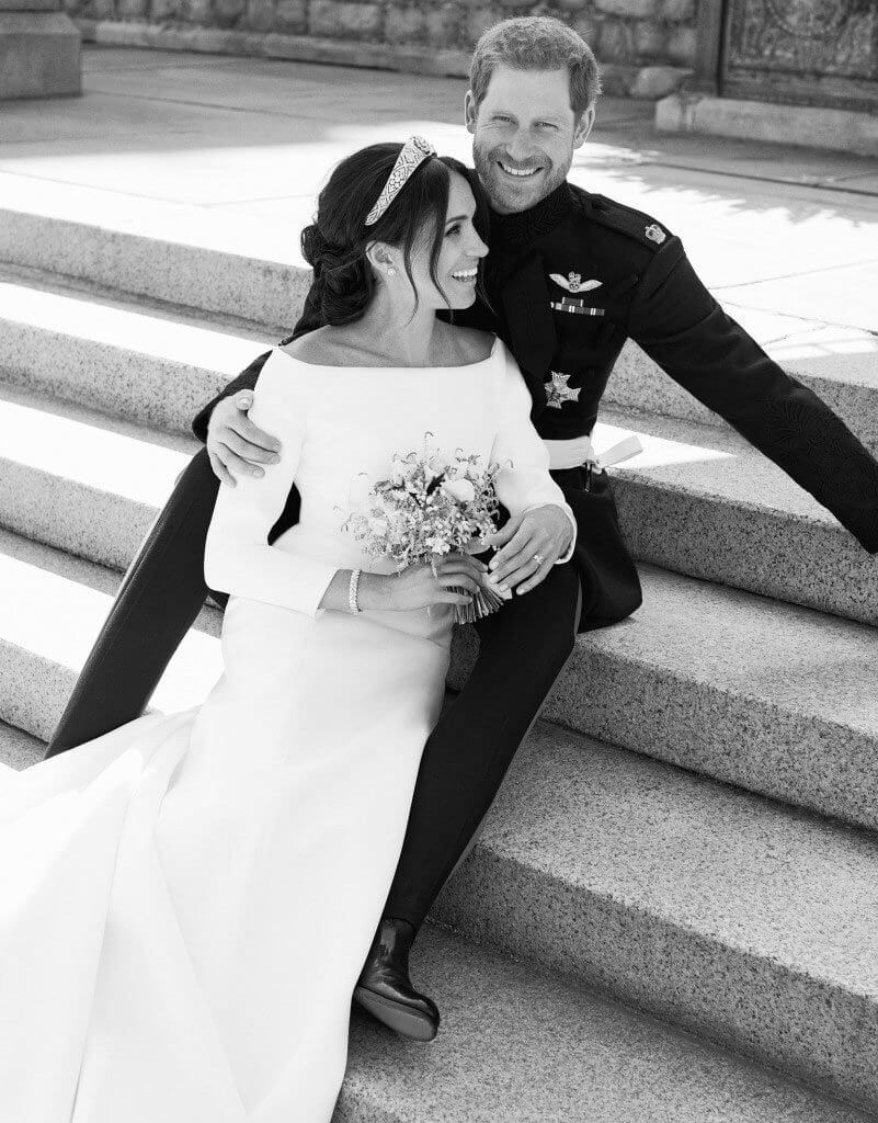 The Duke and Duchess of Sussex on their wedding day