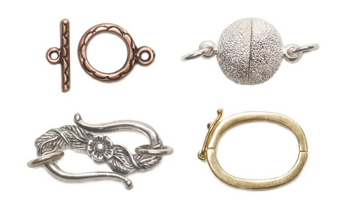 necklace fasteners types. 
