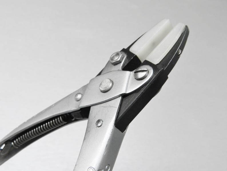 Parallel Flat Nylon Jaw Pliers Safe Jewelry Tool