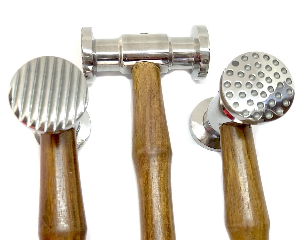 SE Brass Head Hammer - Metal Shaping Hammer with Wooden Handle - 8-inch  Texturing Hammer -8302BHI