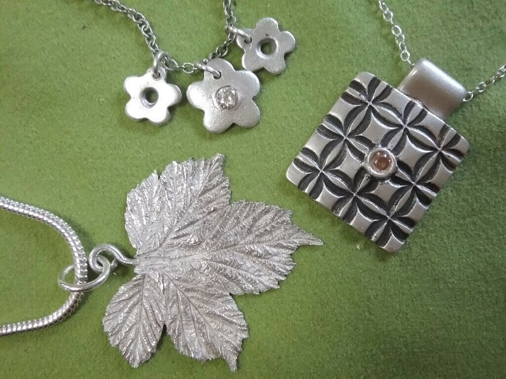 Silver Clay Necklace