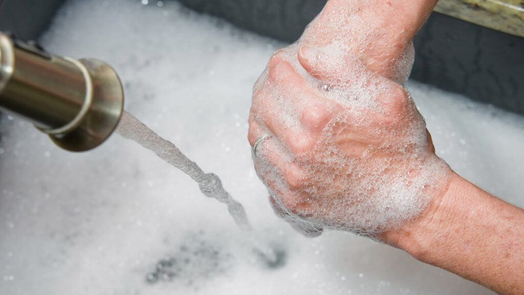 Avoid soap build-up in your hands