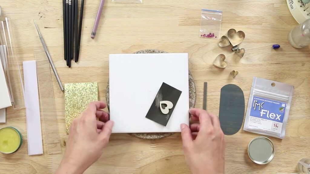 How to Make an Art Clay Silver Heart Set with Stones