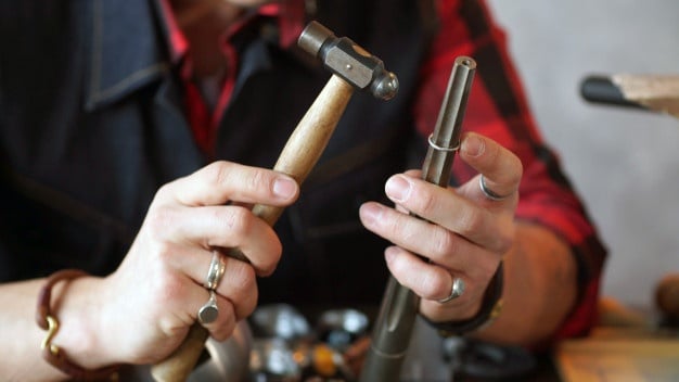 Chasing Hammer, 1 BeadSmith Steel Head for Wire Forming Jewelry Projects