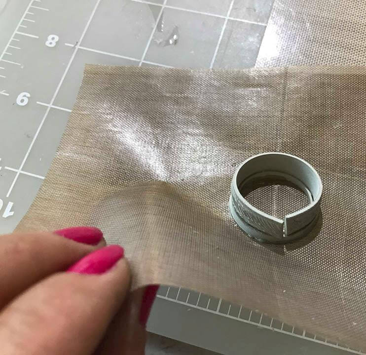 Leaving your ring to dry