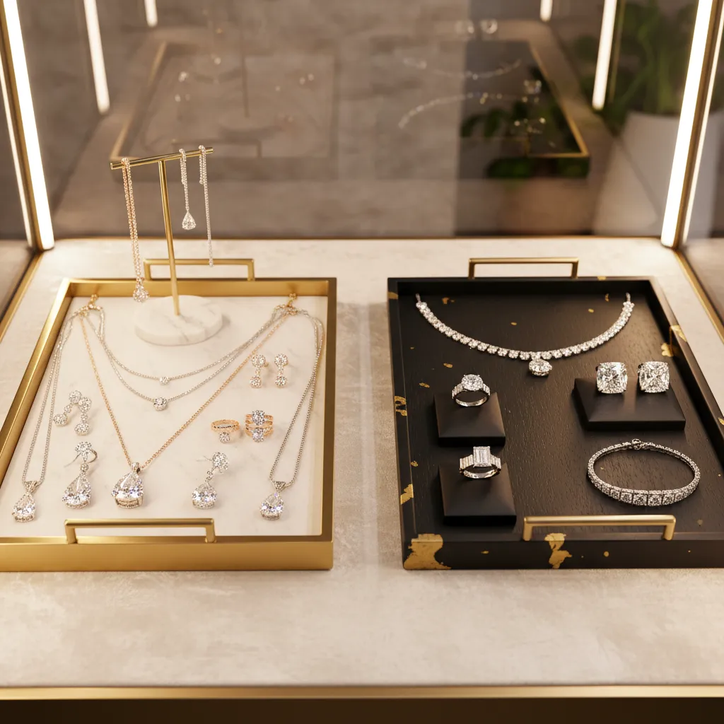 5 difference between moissanite diamond reflected in a premium jewelry assortment strategy for retail and wholesale collection