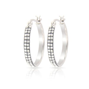 Crystal hoop earrings