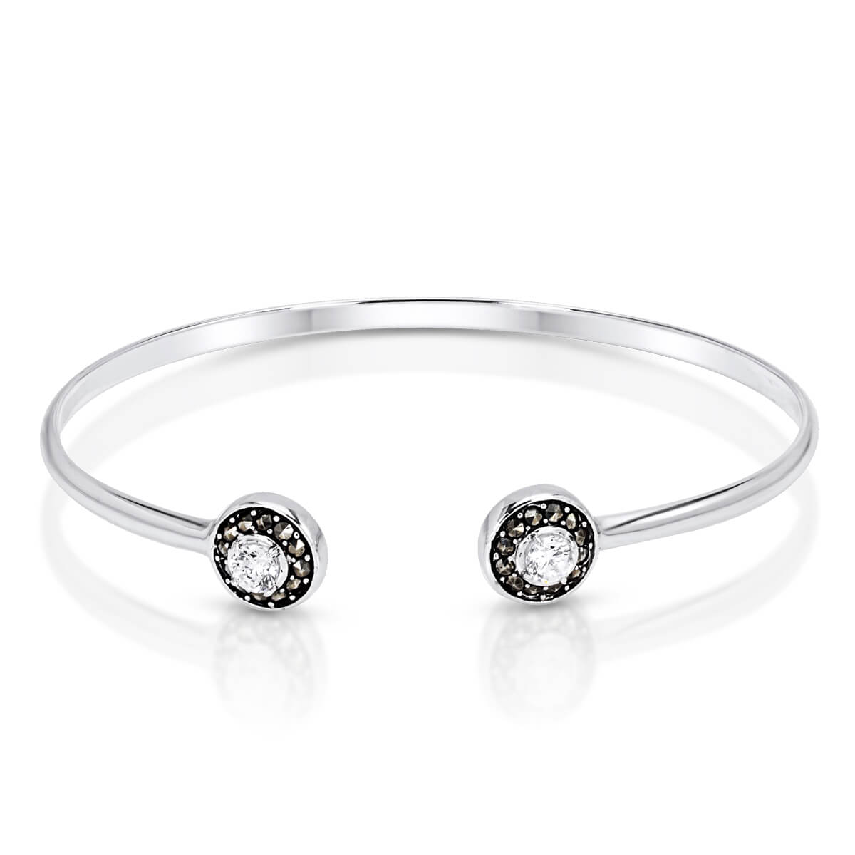 Bangle with CZ & Marcasite
