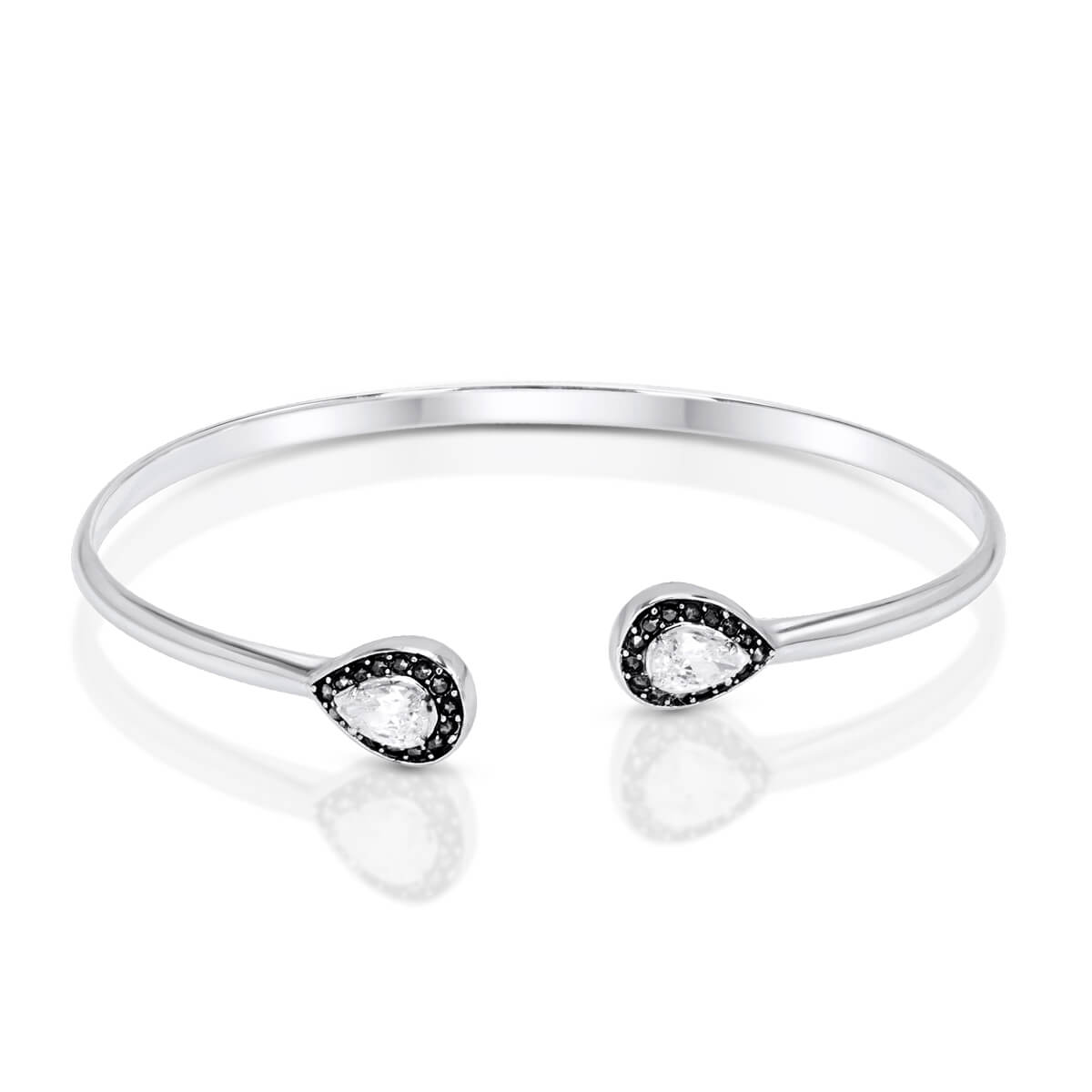 Bangle with CZ & Marcasite