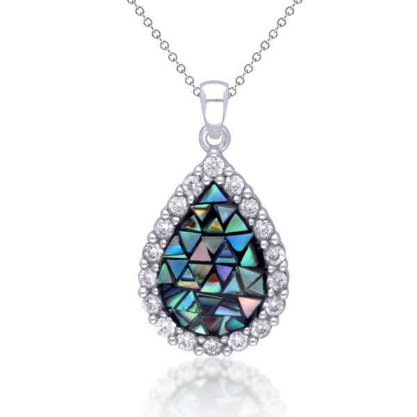 MOP and CZ pendant