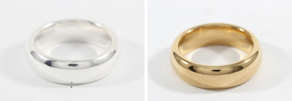 gold plated before and after