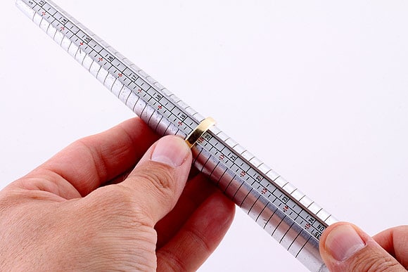 Measure the ring's circumference you already have