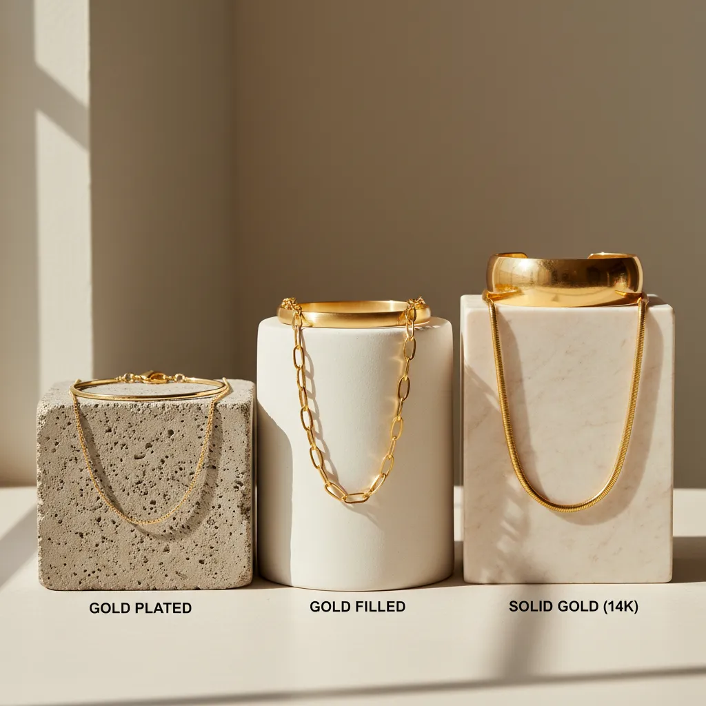 9 facts gold filled jewelry comparison showing gold filled jewelry versus other gold jewelry finishes