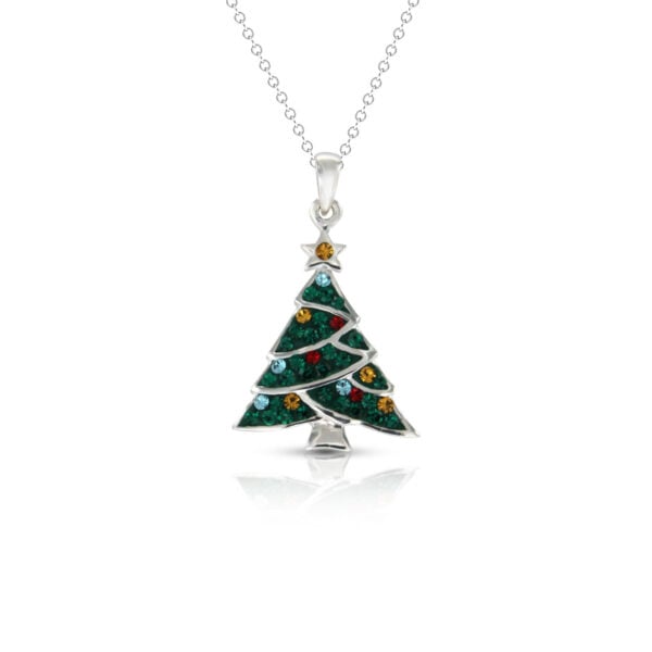 Christmas Tree Crystal Pendant