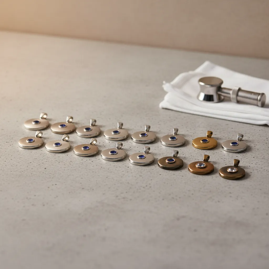 Thailand jewelry manufacturer sample comparison showing consistent silver jewelry craftsmanship for wholesale evaluation