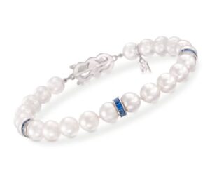Akoya Pearl & Sapphire Bracelet
