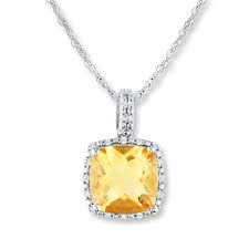 citrine necklace