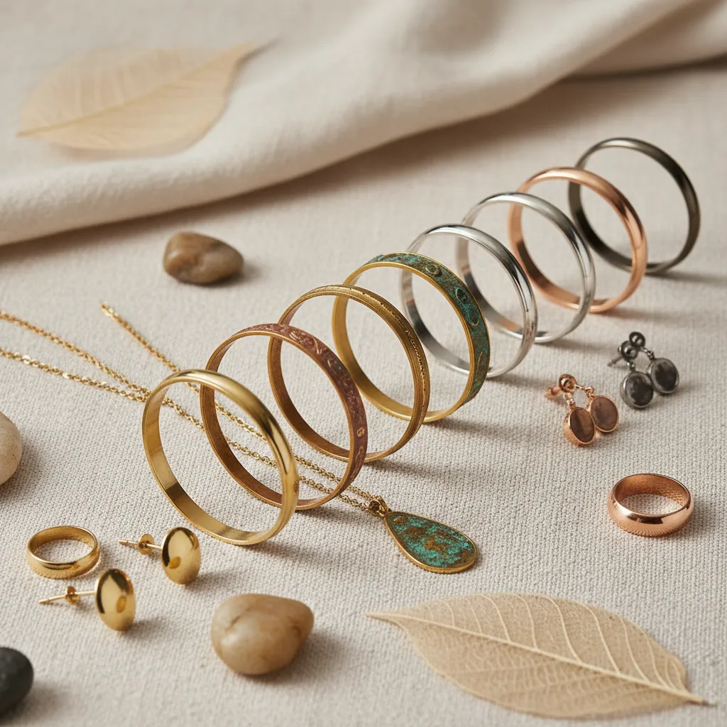 5 benefits brass jewelry with close up examples answering does brass jewelry tarnish through polished and patina finish progression