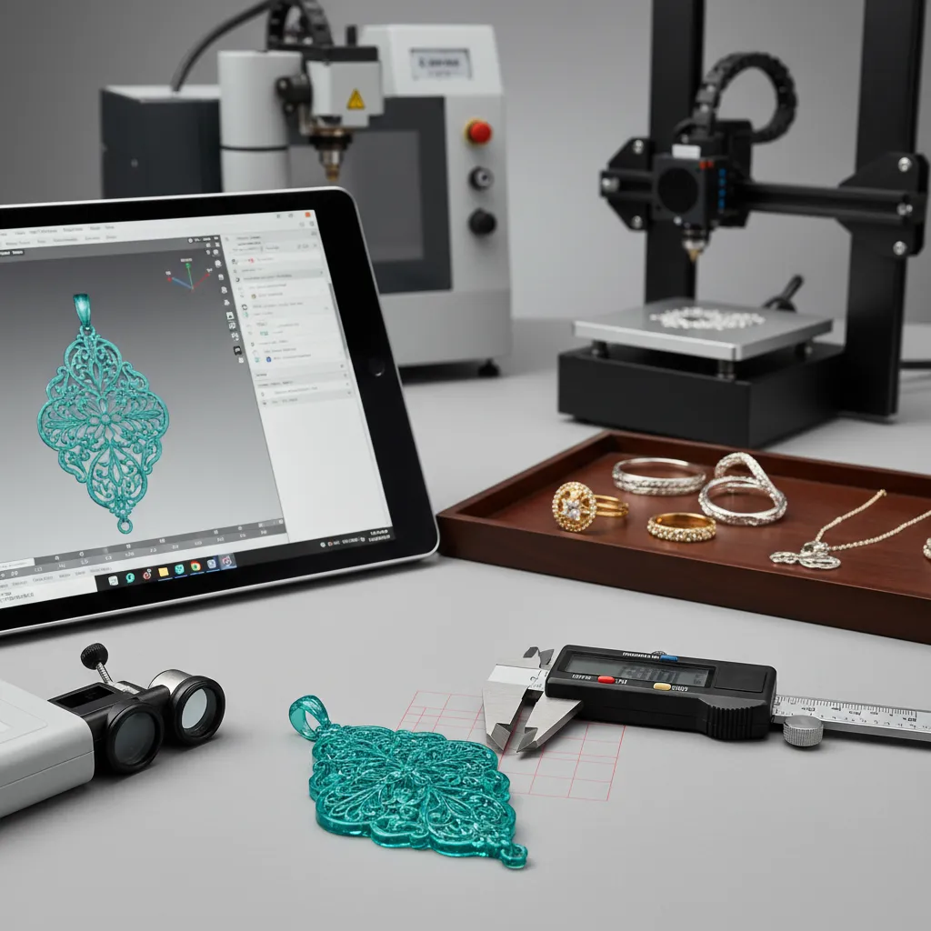 The impact technology the jewelry manufacturing industry with prototypes, precision tools, and digital production equipment for custom jewelry manufacturing