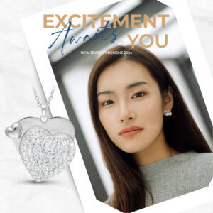 PAVE CRYSTALLINE HEARTS