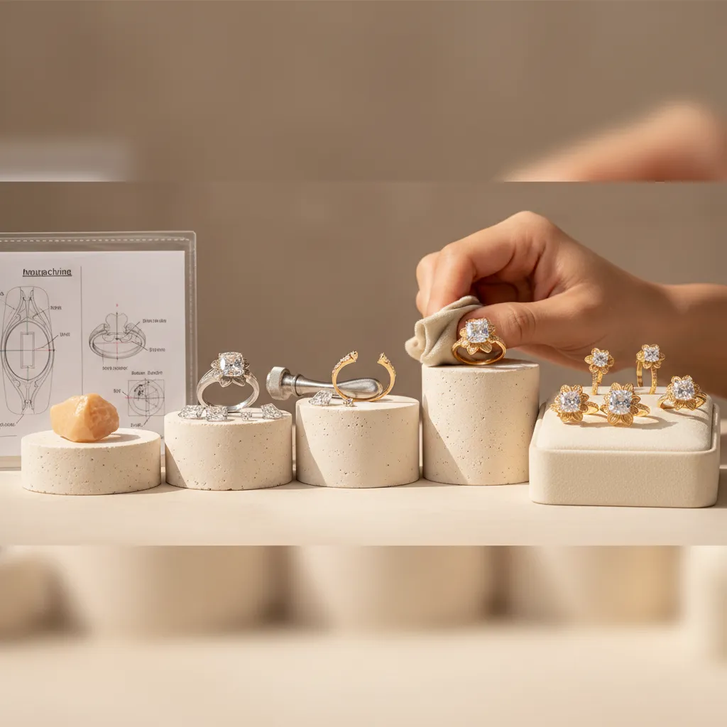 Jewelry brand growth through jewelry manufacturing from concept sample to finished fine jewelry collection