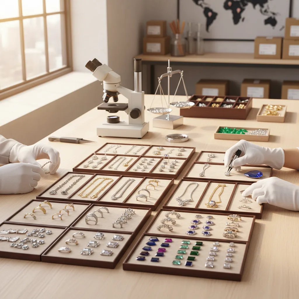 How design jewelry collections appeal international markets through jewelry sampling, quality control, and scalable manufacturing processes