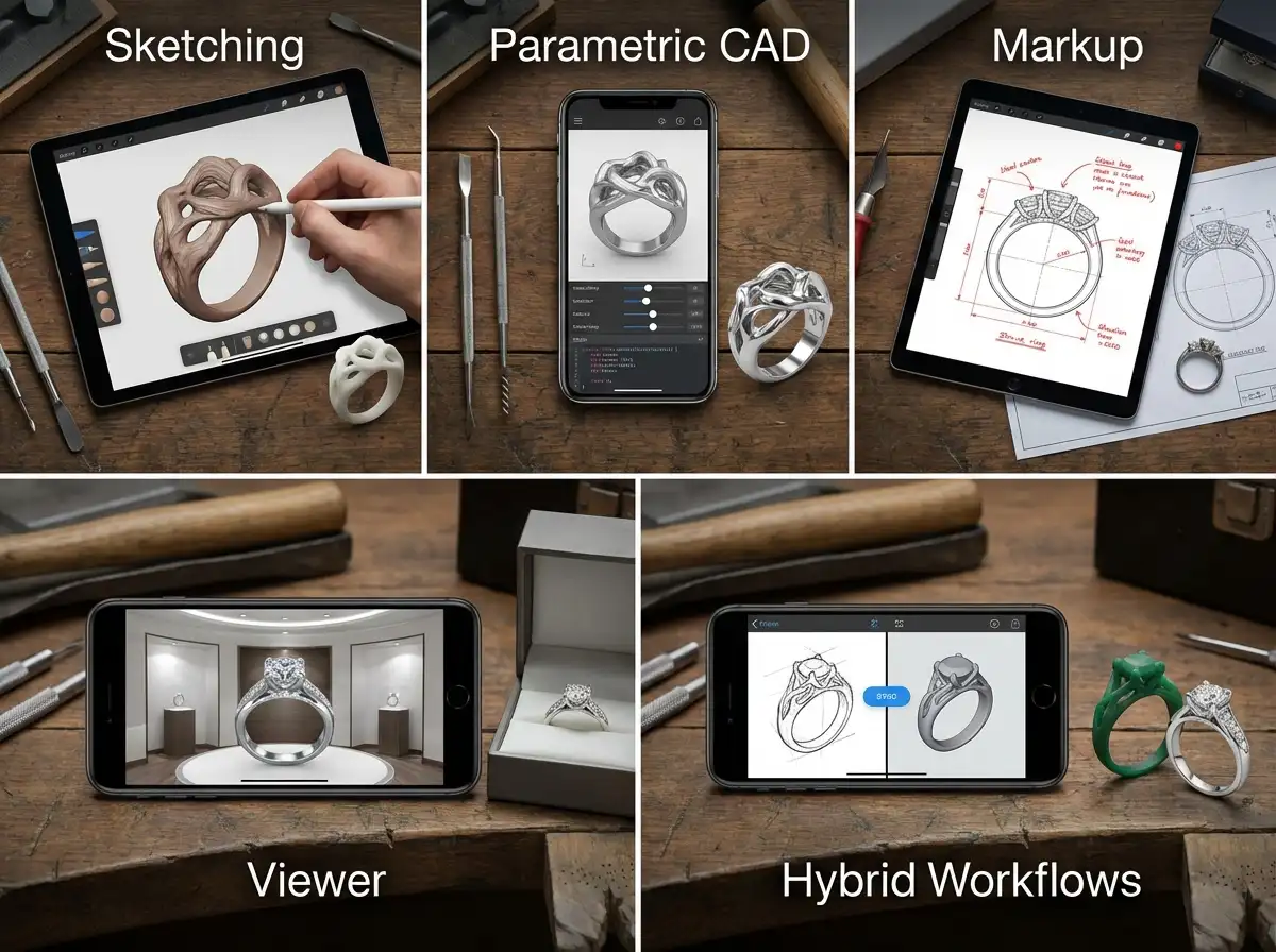 best mobile application types for jewelry designers