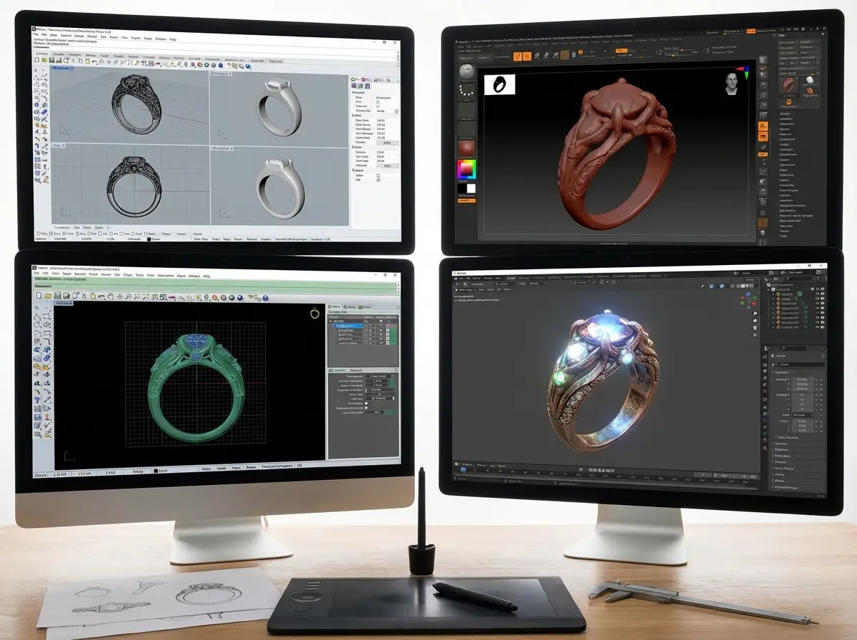 main types of jewelry cad software