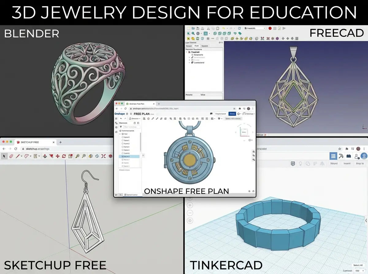types of free jewelry design software