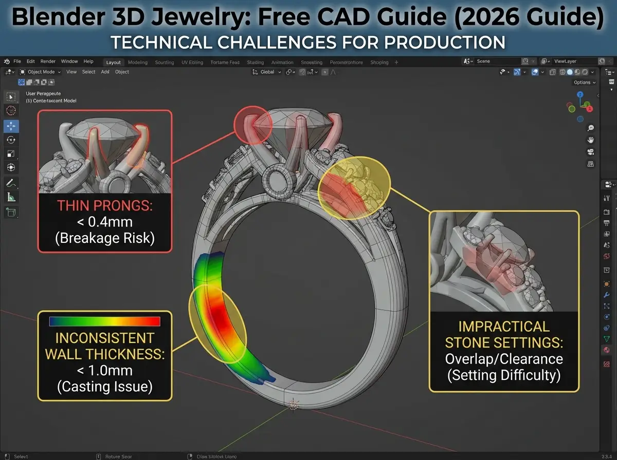 where blender stuggles in production ready cad