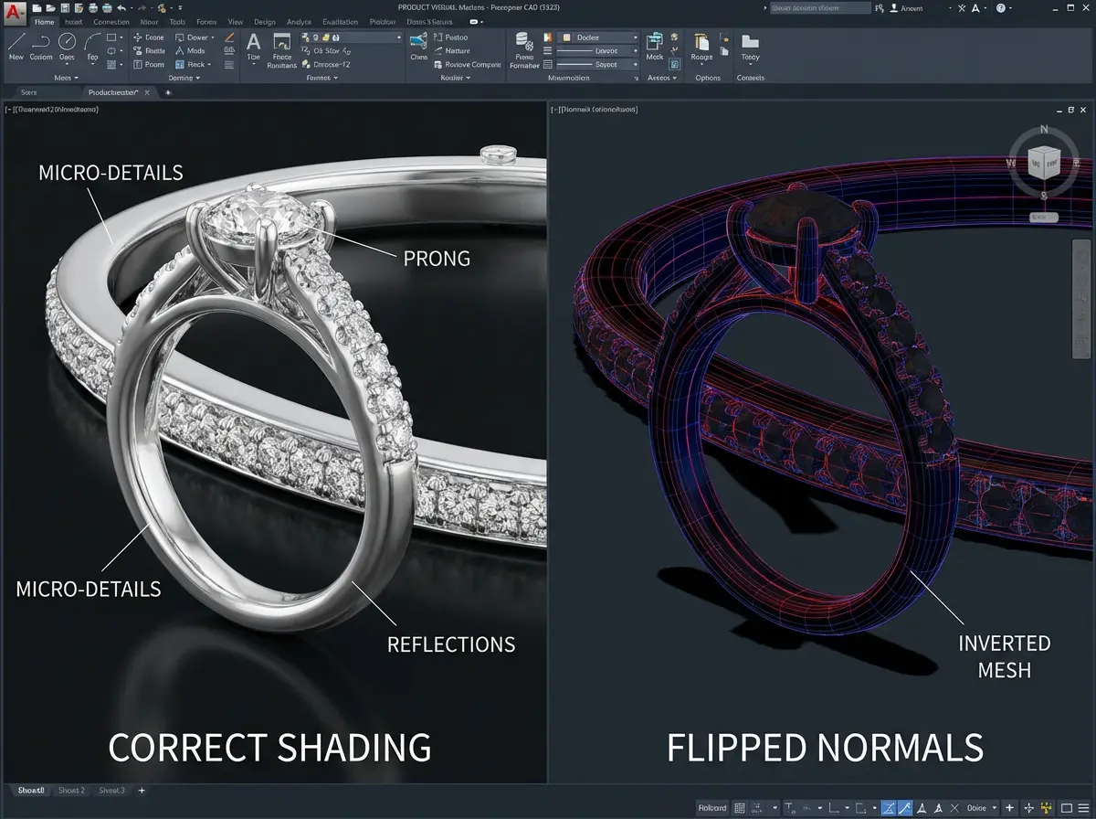 why normals matter so much in jewelry cad