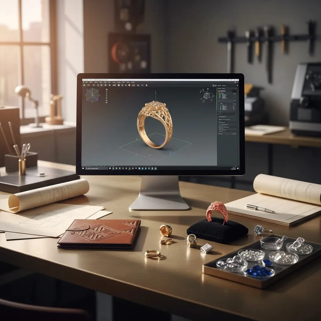 3d cad jewelry design deliverables with prototype, CAD model, and production components for jewelry manufacturing