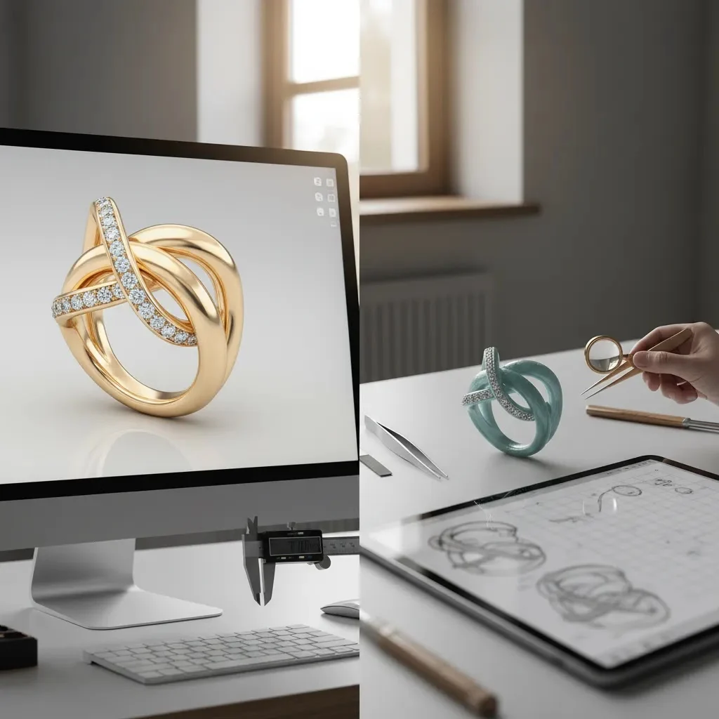 3d jewelry design online free compared with manufacturing-ready jewelry prototype and precision workflow tools