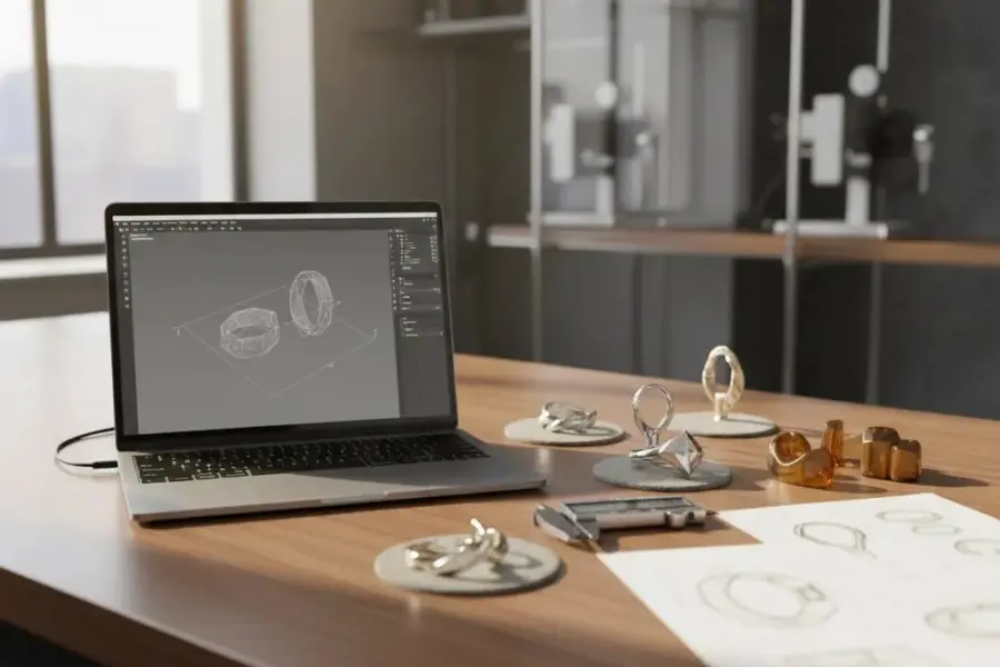 3d jewelry models free workspace with digital jewelry files and physical prototypes for design review