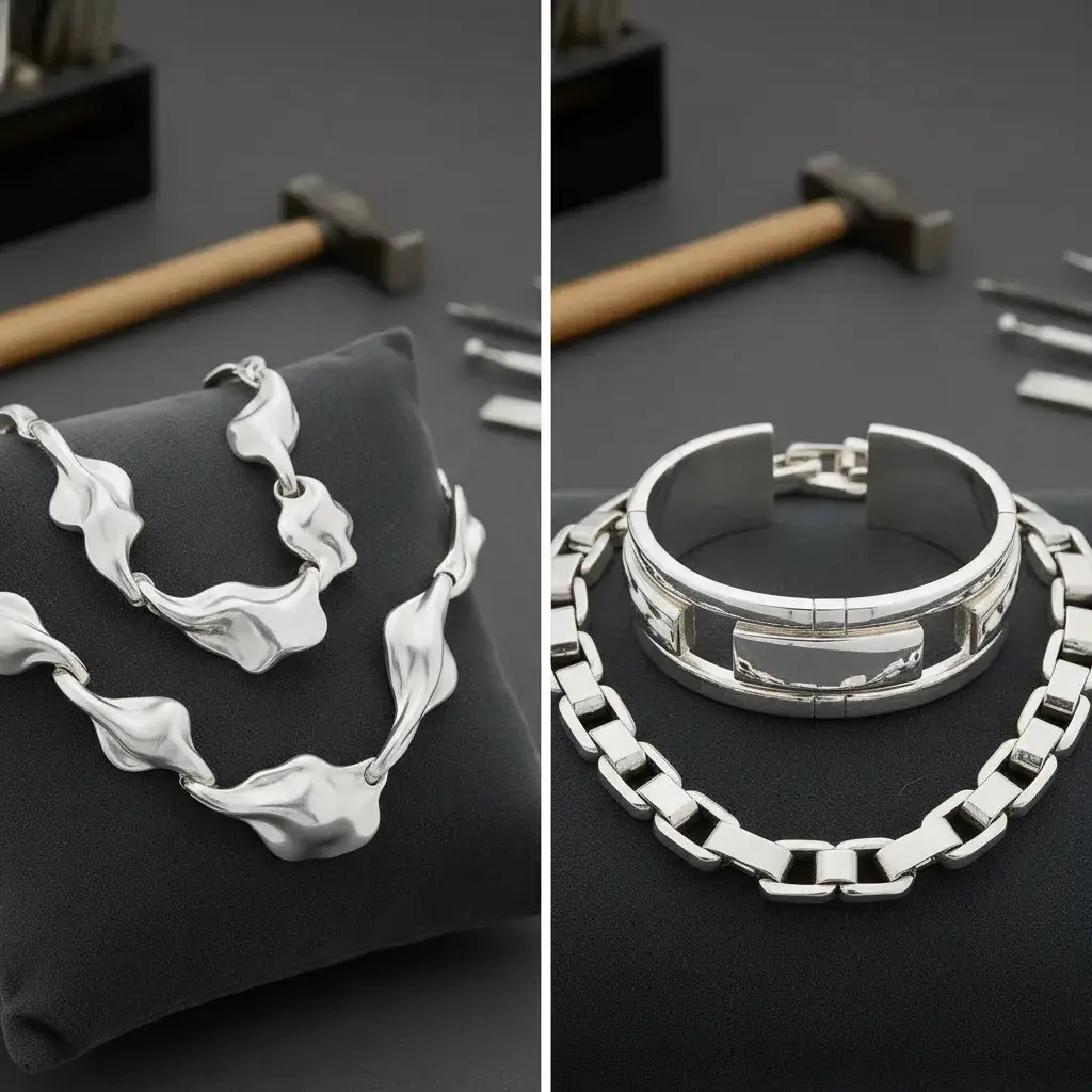 925 sterling silver quality comparison showing durable sterling silver jewelry for everyday wear