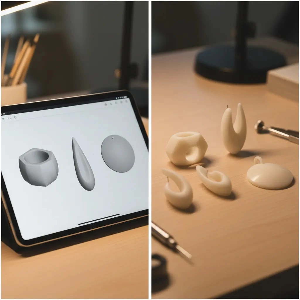 3d jewelry models free used for concept validation with digital forms and prototype samples