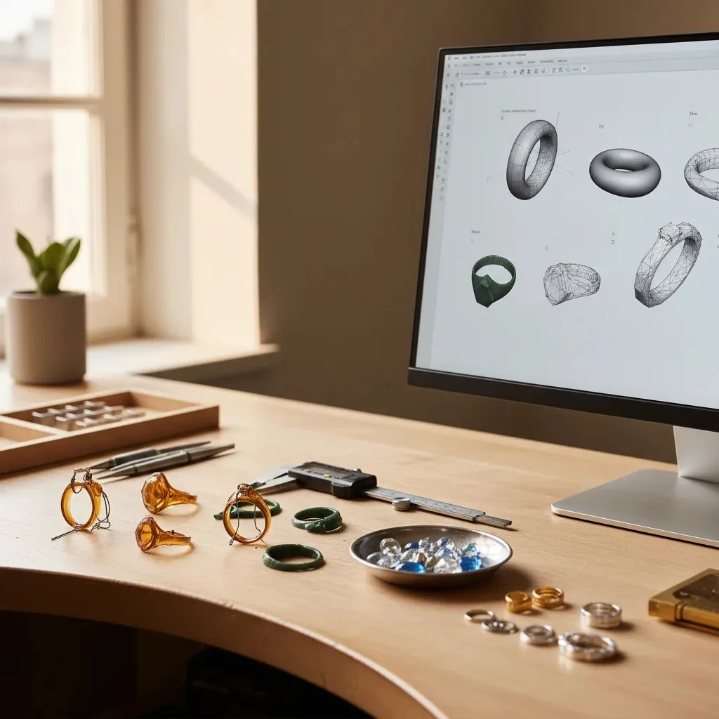 production-ready 3d jewelry design files with CAD models, prototypes, and jewelry manufacturing tools