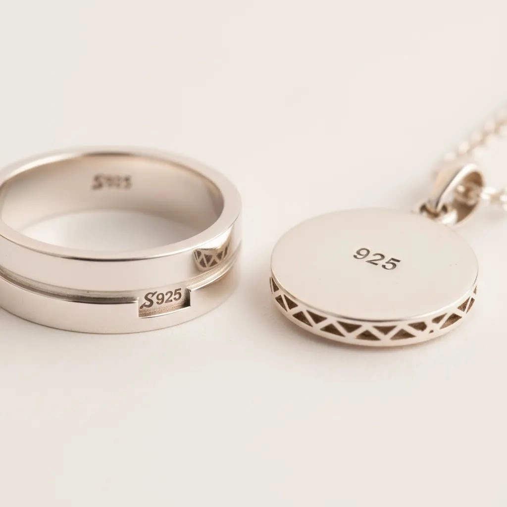 s925 vs 925 hallmark comparison on sterling silver jewelry for understanding s925 silver markings