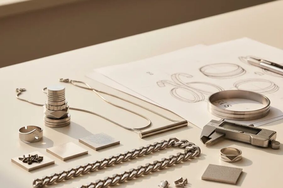 Stainless steel jewelry manufacturer guide with premium stainless steel jewelry and production evaluation tools
