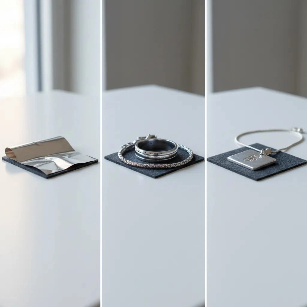 Sterling silver vs silver comparison image explaining what is sterling silver and 925 sterling silver differences