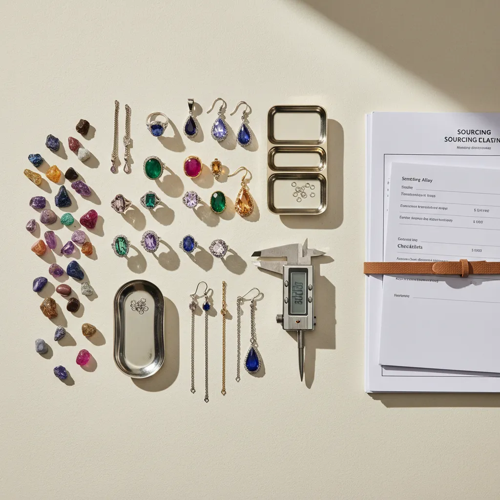 Wholesale gemstone jewelry sourcing guide with curated gemstone jewelry, loose stones, and B2B supplier evaluation tools