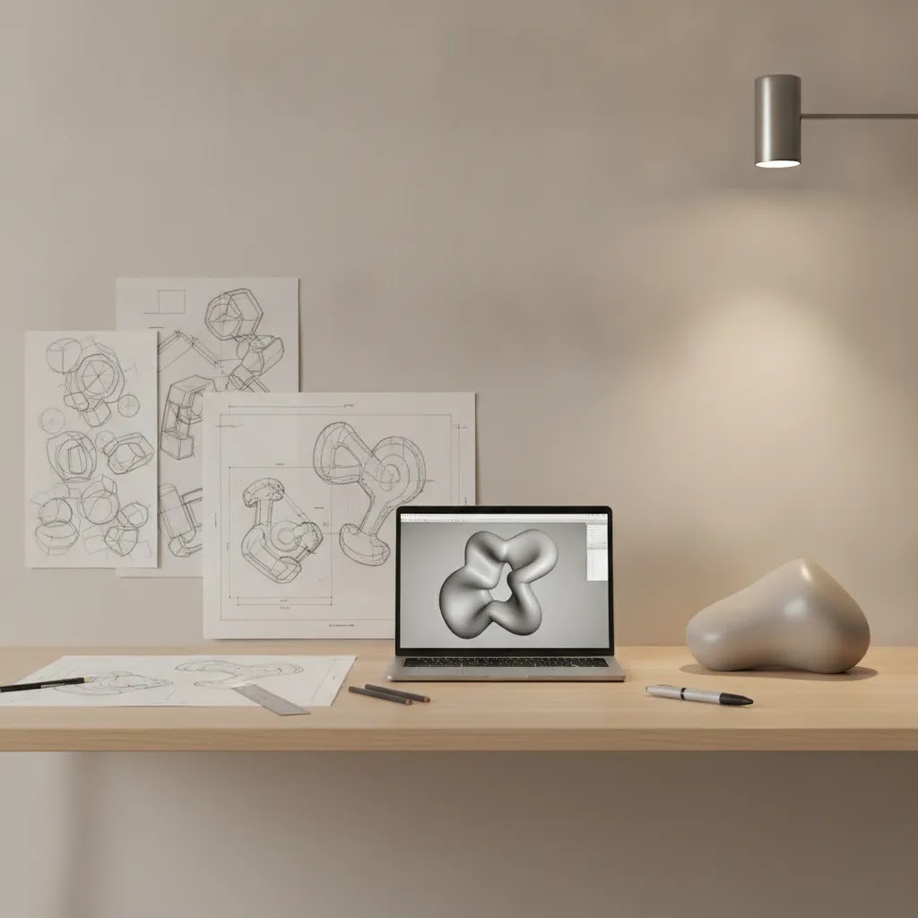 How use cad technology faster jewelry prototyping shown as a structured concept-to-approval workflow with sketches, CAD files, and prototype stages.