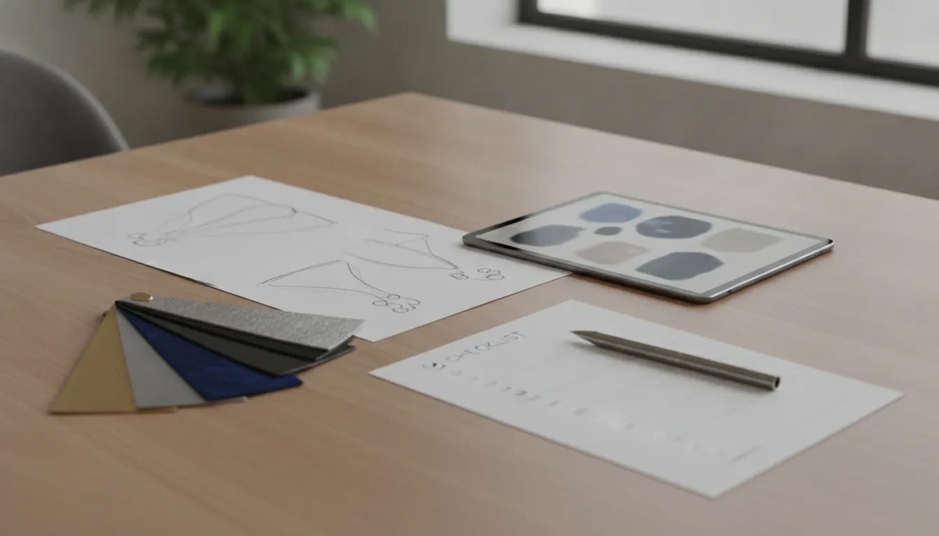 Preparing for a custom jewelry supplier inquiry with design briefs, material references, and planning tools