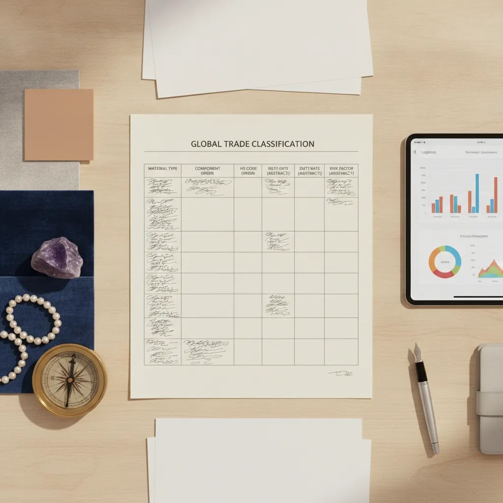 How do tariffs affect jewelry manufacturing costs through tariff exposure mapping, sourcing documents, and global logistics planning