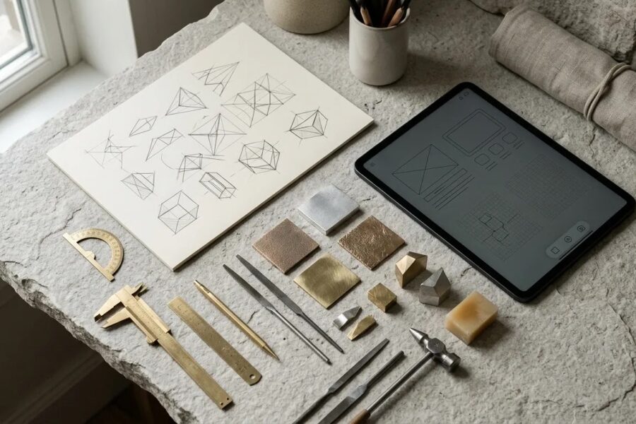 Innovation unbound pushing boundaries jewelry design production advanced technologies workflow in a premium design studio