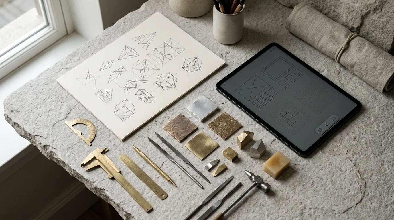 Innovation unbound pushing boundaries jewelry design production advanced technologies workflow in a premium design studio